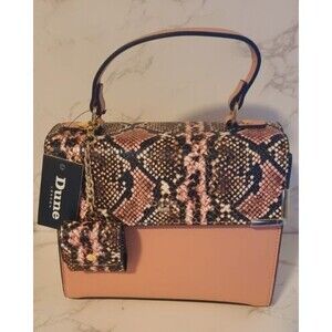 Dune London Pink Snakeskin Cross Body/Shoulder Bag